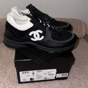 Chanel Black & White Sneakers
